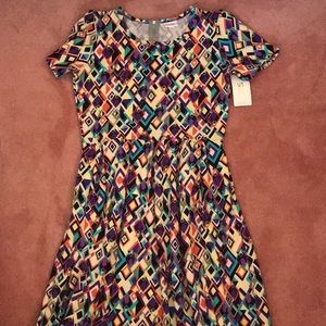 Lularoe Disney maleficent Amelia dress pockets XL
